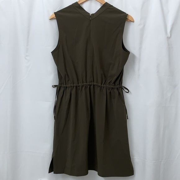 Women’s Calvin Klein Olive Green Sleeveless Dress Size 8 EUC - Picture 6 of 8